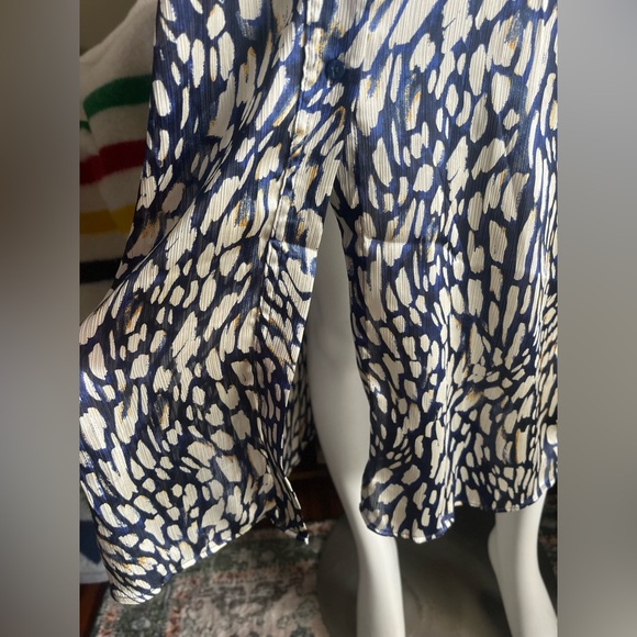 Mango Satin Long Sleeve Midi Dress - Picture 6 of 10